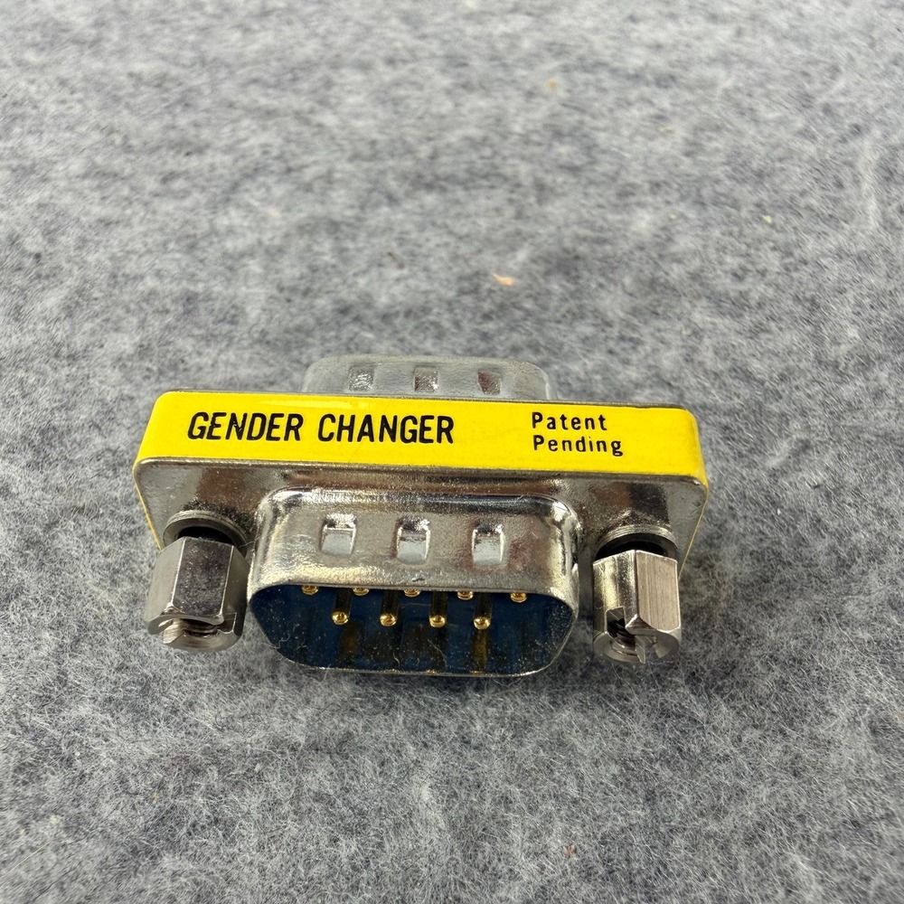 DB9 9 Pin Serial Gender Changer Male to Male Adapter Coupler RS-232